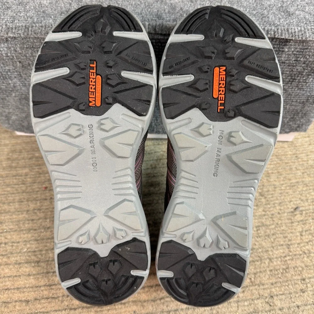 Merrell Work Valetta Composite Toe Grey Purple Safety Shoes J099410 Womens 9 M